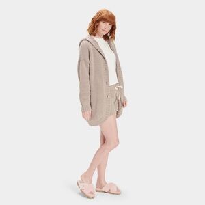 UGG® Franca Hooded Travel Cardigan in Granite | XS-S